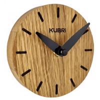 KUBRi 0013 - miniaturní dubové hodiny české výroby s tichým chodem