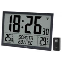 JVD RB9412.1 - Velké digitální hodiny s názvem dne v češtině a venkovní teplotou