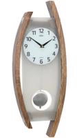 Adler 20230 - moderní kyvadlové hodiny ze dřeva a matného skla