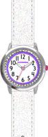 CLOCKODILE CWG5121 Bílé třpytivé dívčí dětské hodinky s kamínky SPARKLE