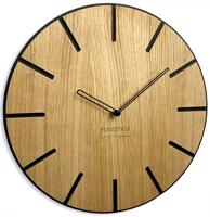 Flexistyle z216 - dubové nástěnné hodiny s průměrem 30 cm