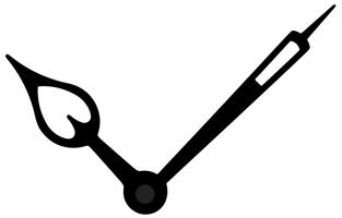 Hodinový strojek s tichým chodem včetně ručiček HRP200