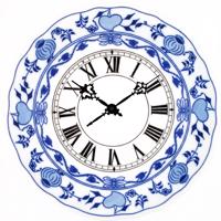 Hodiny 10344 - originál český cibulák z Dubí s černými ručičkami