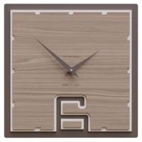 Hodiny CalleaDesign 10-004-85 Breath 30 cm černý ořech