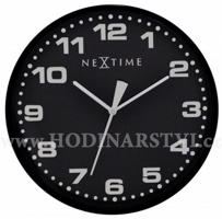 Hodiny NEXTIME 3053zw 35cm Dash black