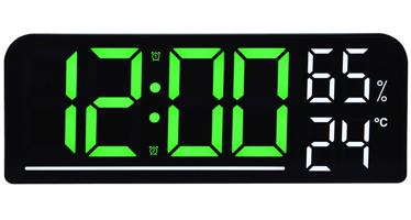 JVD SB8027.2 - velké stolní nebo nástěnné stále svítící hodiny s teplotou a vlhkostí v místnosti