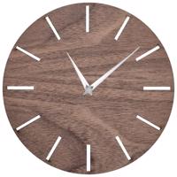 KUBRi KU3002 - Odstín ořech - dřevěné hodiny od českého výrobce s tichým chodem v mnoha velikostech