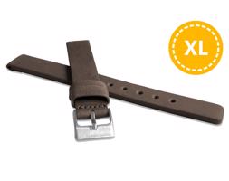 LAVVU LSCXC10 XL Prodloužený hnědý hladký řemínek Plain z luxusní kůže Top Grain - 10 XL
