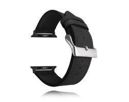 LAVVU LSXABX1 Černý kožený řemínek Top Grain pro APPLE WATCH 38-40 mm