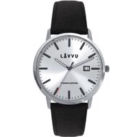 LAVVU Stříbrné pánské hodinky Copenhagen Titanium Silver