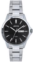 LAVVU Stylové pánské hodinky TRONES Black 100M