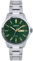 LAVVU Stylové pánské hodinky TRONES Green & Gold 100M