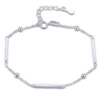 MINET Elegantní stříbrný náramek s tyčkami, kuličkami