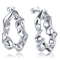 MINET Moderní stříbrné náušnice