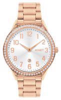 MINET Rose gold dámské hodinky AVENUE s čísly MWL5300