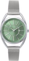 MINET Stříbrné dámské hodinky ICON GREEN MESH