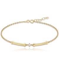 MINET Zlatý náramek s tyčkami Au 585/1000 1,35g
