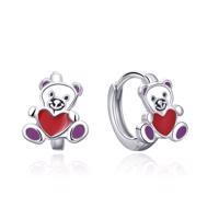 MOISS stříbrné náušnice MEDVÍDEK