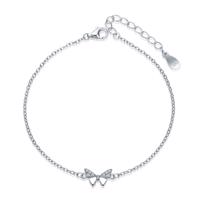 MOISS stříbrný náramek MOTÝL