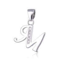 MOISS stříbrný přívěsek PÍSMENO M
