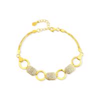 Náramek JVD SVLB0542XD5GO18 stříbrný