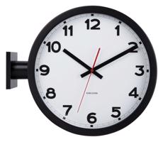 Oboustranné nástěnné hodiny KA5966WH Karlsson 38cm