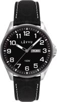 Ocelové pánské hodinky LAVVU LWM0145 BERGEN Black / Top Grain Leather