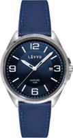 Pánské hodinky se safírovým sklem LAVVU LWM0100 HERNING Blue