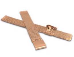 Rose gold kovový tah MINET MESH Band Rose Gold - 16