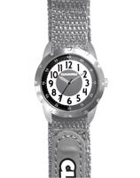 Šedé reflexní dětské hodinky na suchý zip CLOCKODILE REFLEX CWX0022