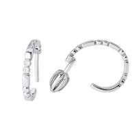 Stříbrné náušnice Kroužky - šroubek