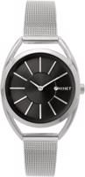 Stříbrno-černé dámské hodinky MINET ICON SILVER BLACK MESH MWL5017
