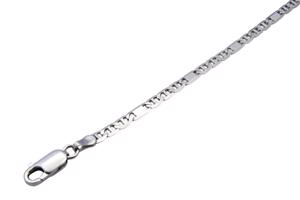 Stříbrný 925/1000 řetízek "H" S1066