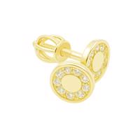 Zlaté 5885/1000 náušnice se zirkony