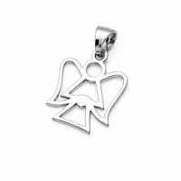 Zlatý 585/1000 přívěsek z bílého zlata anděl