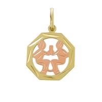 Zlatý 585/1000 přívěsek zvěrokruh Blíženci