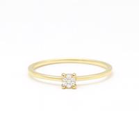 Zlatý 585/1000 prsten s briliantem 0195 0,071ct