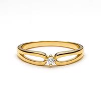 Zlatý 585/1000 prsten s briliantem 381.2282 0,05ct