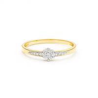 Zlatý 585/1000 prsten s brilianty 381.1210 0,12ct