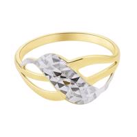 Zlatý 585/1000 prsten vícebarevný NR163