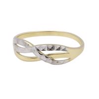 Zlatý 585/1000 prsten vícebarevný NR233