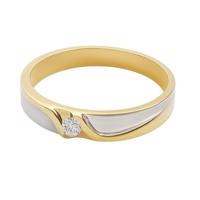 Zlatý 585/1000 prsten vícebarevný s kamenem NR246