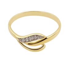 Zlatý 585/1000 prsten vícebarevný s kamenem NR84