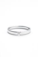 Zlatý 585/1000 prsten z bílého zlata s briliantem 156  0,05ct