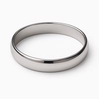 Zlatý 585/1000 snubní prsten z bílého zlata s možností gravírování