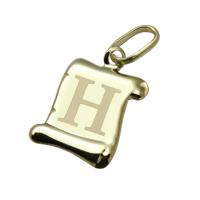 Zlatý přívěsek písmeno "H"