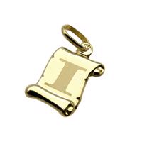 Zlatý přívěsek písmeno "I"