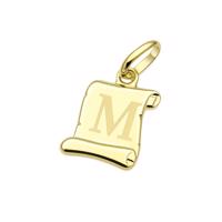 Zlatý přívěsek písmeno " M"